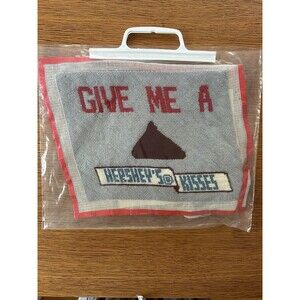 Vintage Hershey's Kisses Needlepoint Hershey’s Chocolate World Souvenir